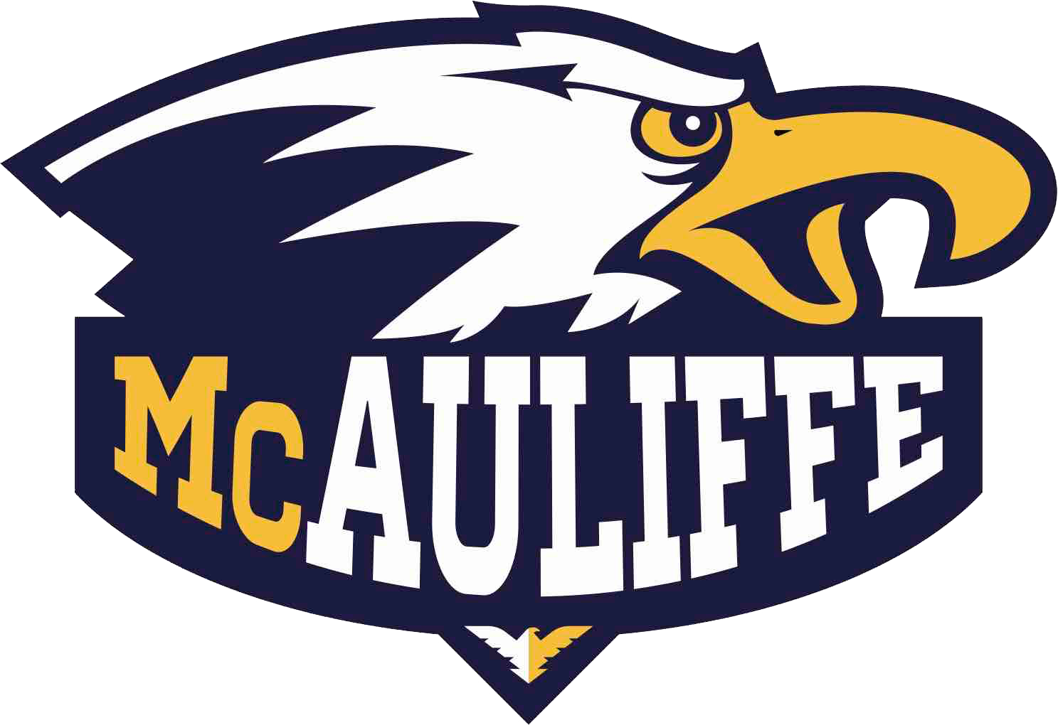 Mcauliffe Middle School - Mcauliffe Eagles Clipart (1487x1020), Png Download