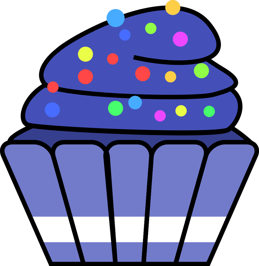 Navy Cupcake Clipart Cake Dessert Food Sprinkles Clipart - Sweet Foods Clipart - Png Download (900x924), Png Download