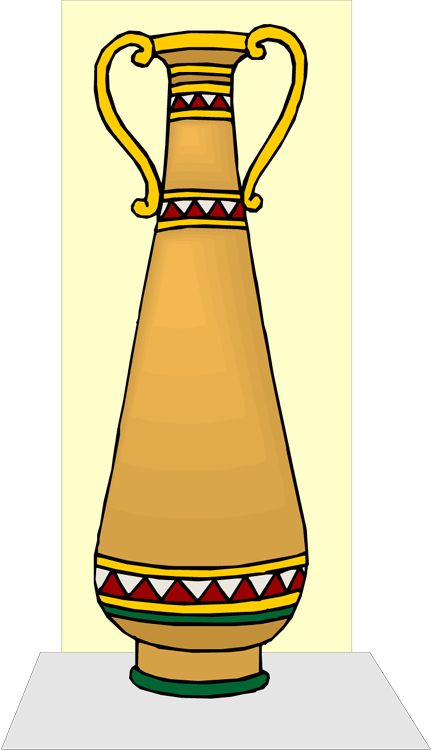 Gold Vase Image From Www - Openclipart - Png Download (431x750), Png Download