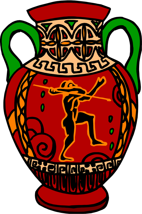 Vase Image From Www - Amphora Clipart (496x750), Png Download