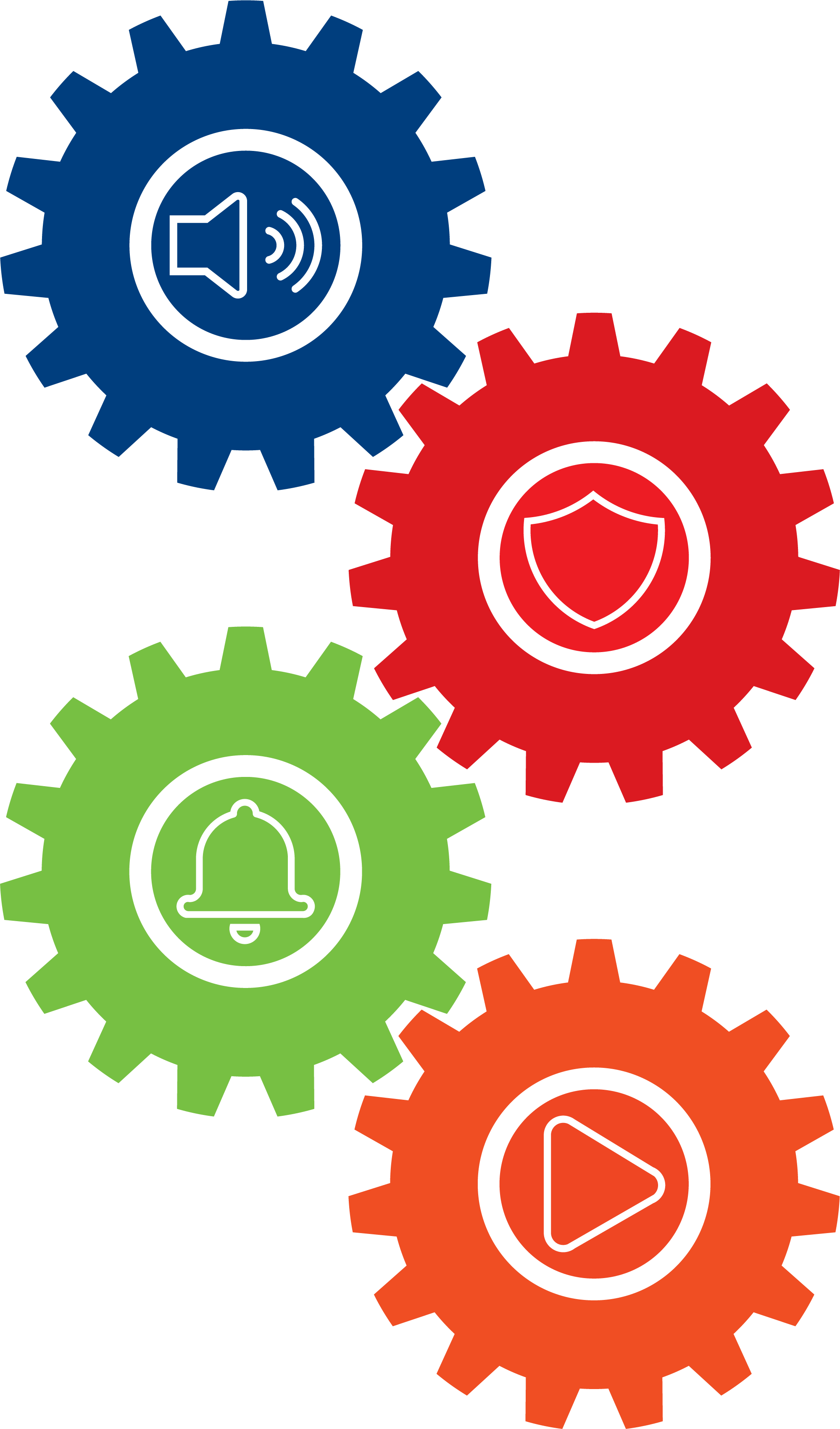 Audio Enhancement Solutions Gears - Semana Pedagógica Clipart (1999x3399), Png Download