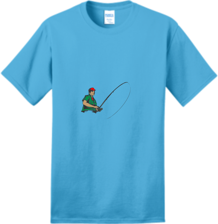 Â€œpa Pa Tonyâ€™s Â€œ Fishing Team Adult 100% Cotton - T-shirt Clipart (750x750), Png Download
