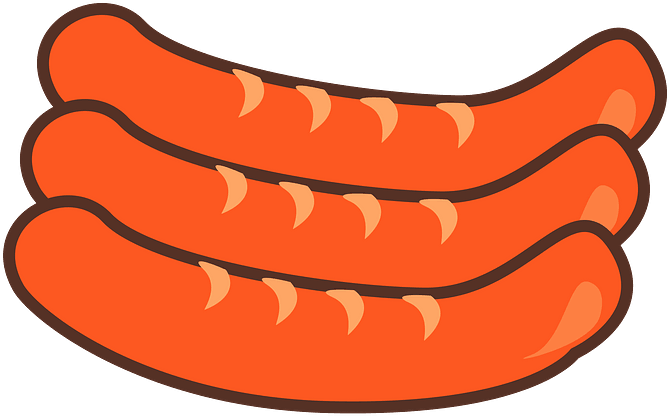 Sausage Food Clipart - Png Download (800x634), Png Download
