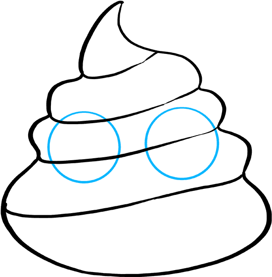 How To Draw Poop Emoji - Draw A Poop Emoji Clipart (680x678), Png Download