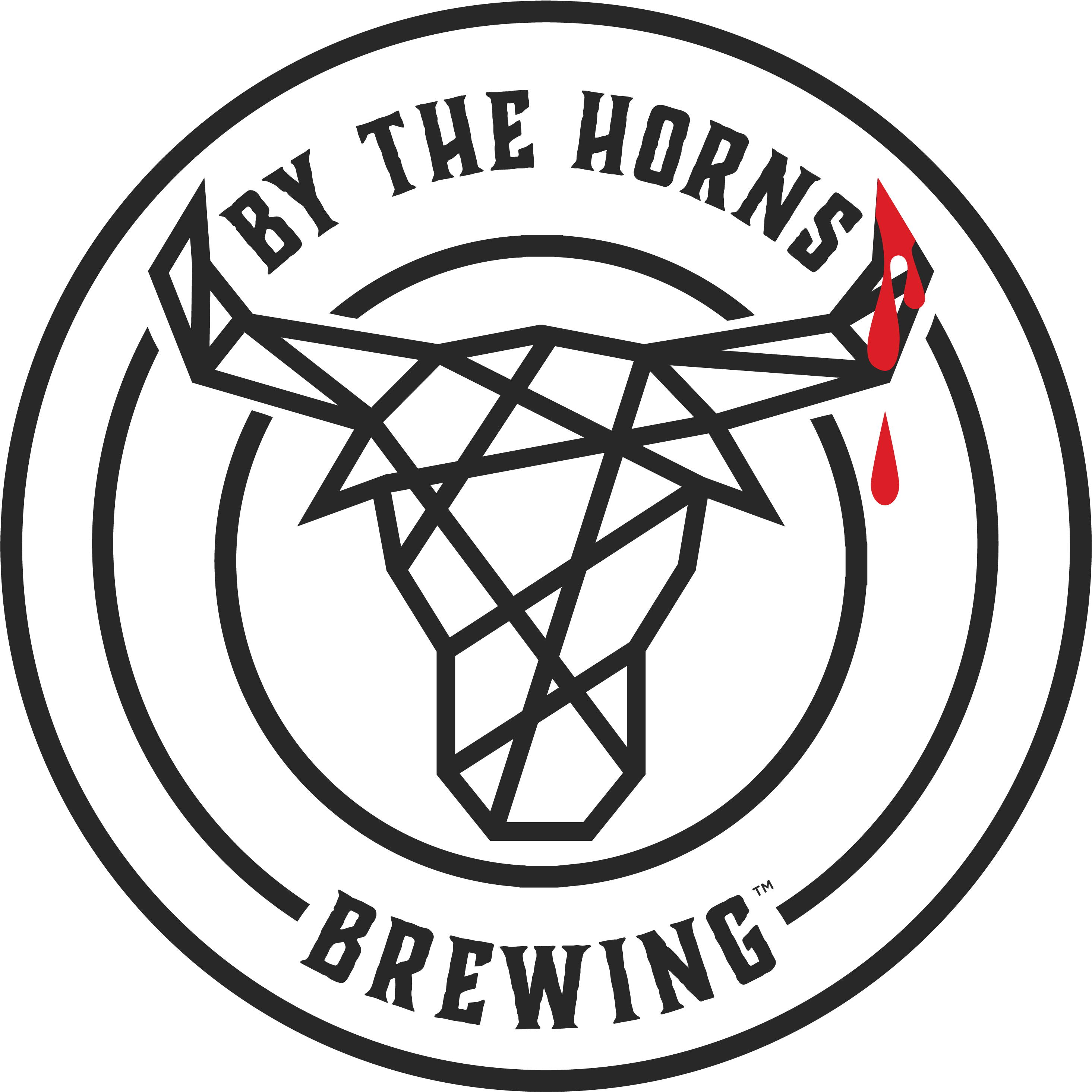 By The Horns Brewing - Emblem Clipart (2942x2976), Png Download