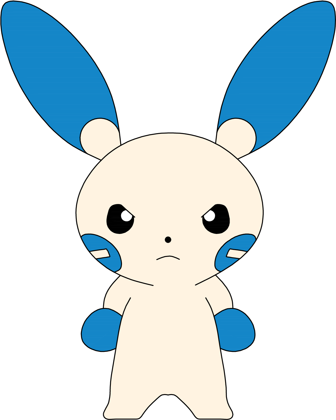 How To Draw Swablu In Steps - Domestic Rabbit Clipart (3300x2550), Png Download