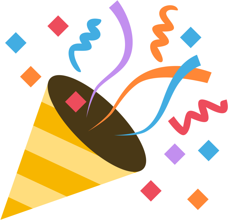 Emojione 1f389 Clipart , Png Download - Confetti Emoji Png Transparent Png (963x930), Png Download