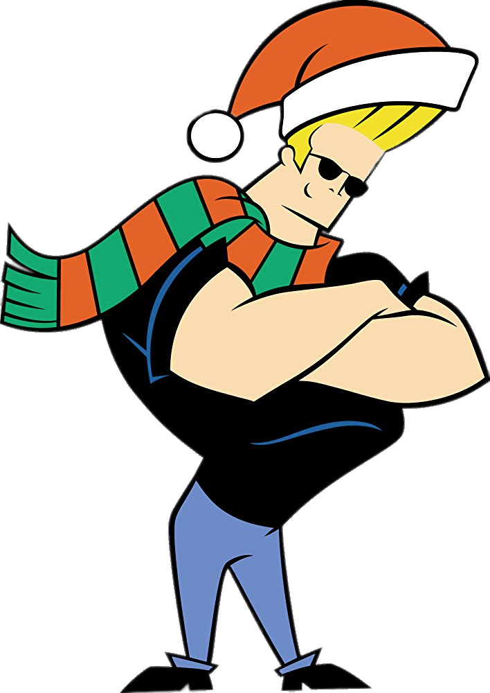 Johnny Bravo Christmas Outfit - Johnny Bravo Santa Claus Clipart (708x1000), Png Download