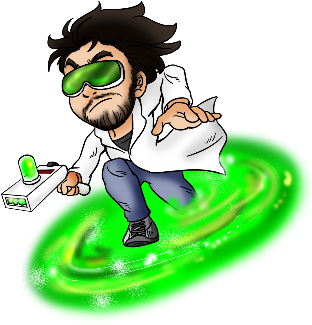 Gant Going Through A Portal - Cartoon Clipart (1173x1200), Png Download