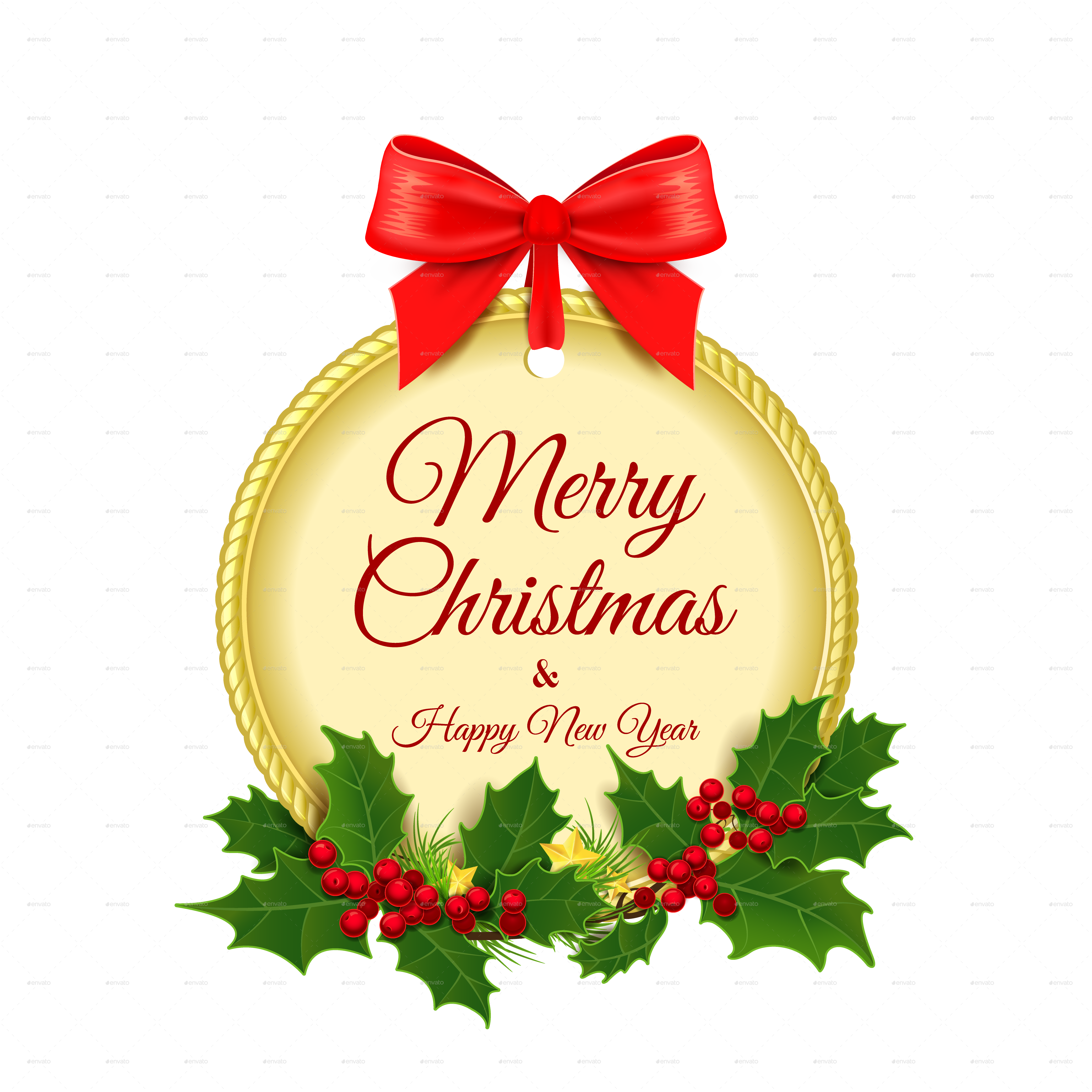 Merry Christmas Decoration By - عيد الميلاد المجيد ٢٠٢٠ Clipart (4167x4167), Png Download