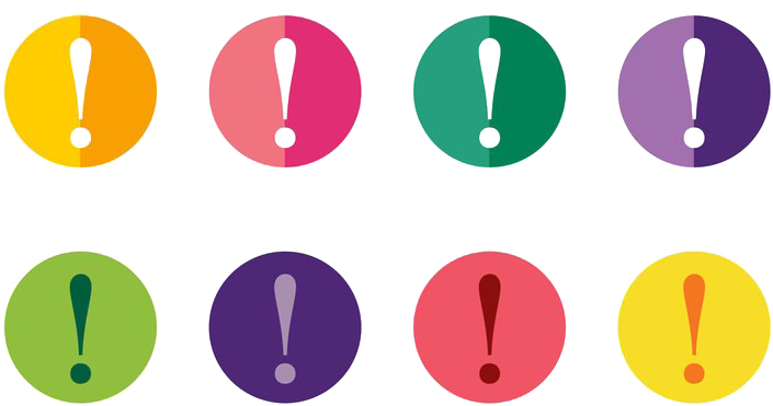 Exclamation Mark Png High Quality Image - Exclamation Points Clipart (800x449), Png Download