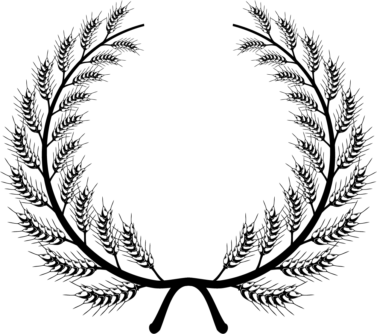 Vector Wheat Flower Png Clipart (1260x1114), Png Download