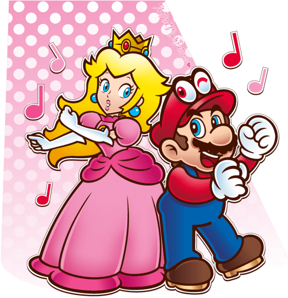 Mario And Princess Peach Dance Clipart Full Size Clipart (5701807
