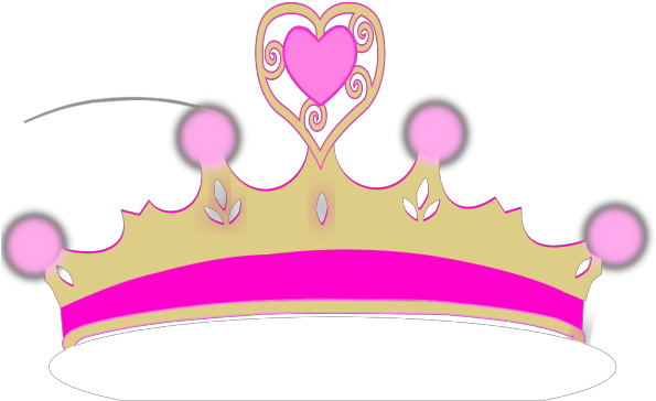 Pink Tilted Tiara Png Images Clipart (600x600), Png Download