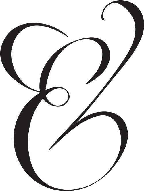 Ampersand Typography Lettering Font - Transparent Symbol Letter E Clipart (500x700), Png Download