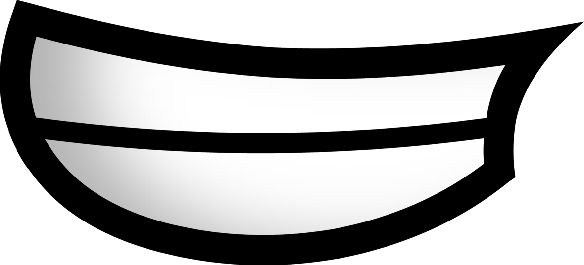 Mouth Smile Clip Art - Cartoon Smile Mouth Png Transparent Png (1180x536), Png Download