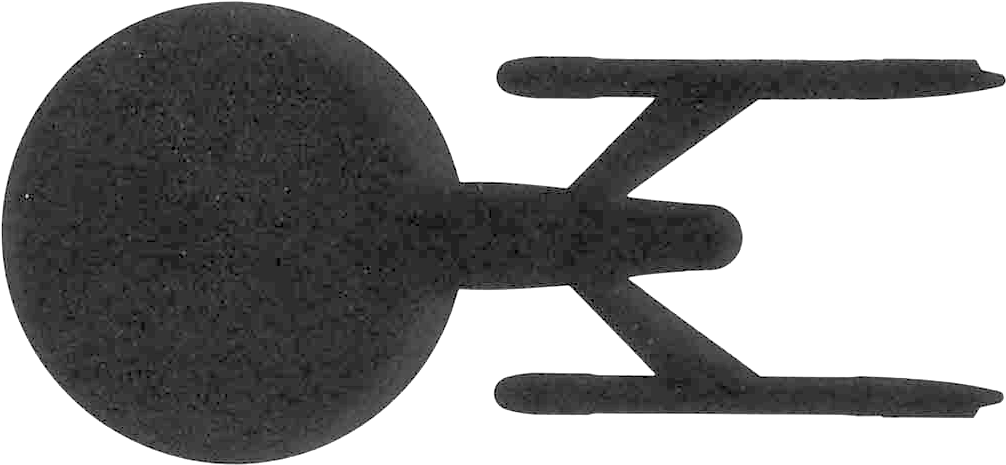 Star Trek Enterprise Silhouette Clipart (1024x476), Png Download