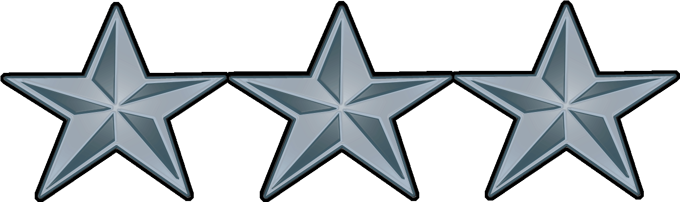 5 Star General Png - 4 Star General Rank Army Clipart (1417x440), Png Download