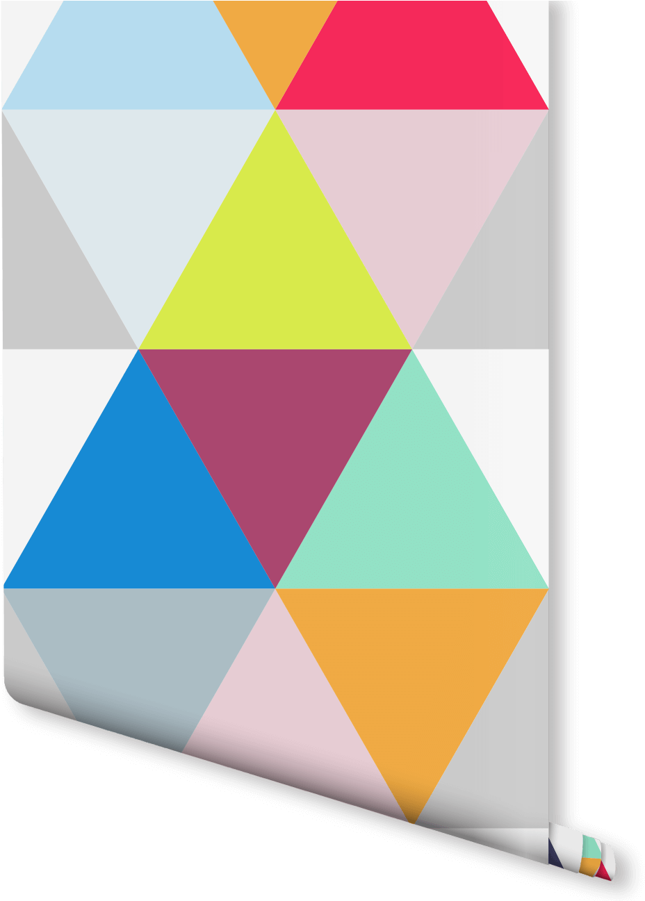 Bright Colour Triangle Clipart (940x1296), Png Download