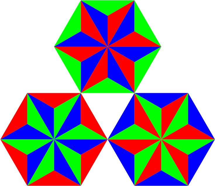 Thirds Of Triangles - اشكال مثلثات هندسية Clipart (800x800), Png Download