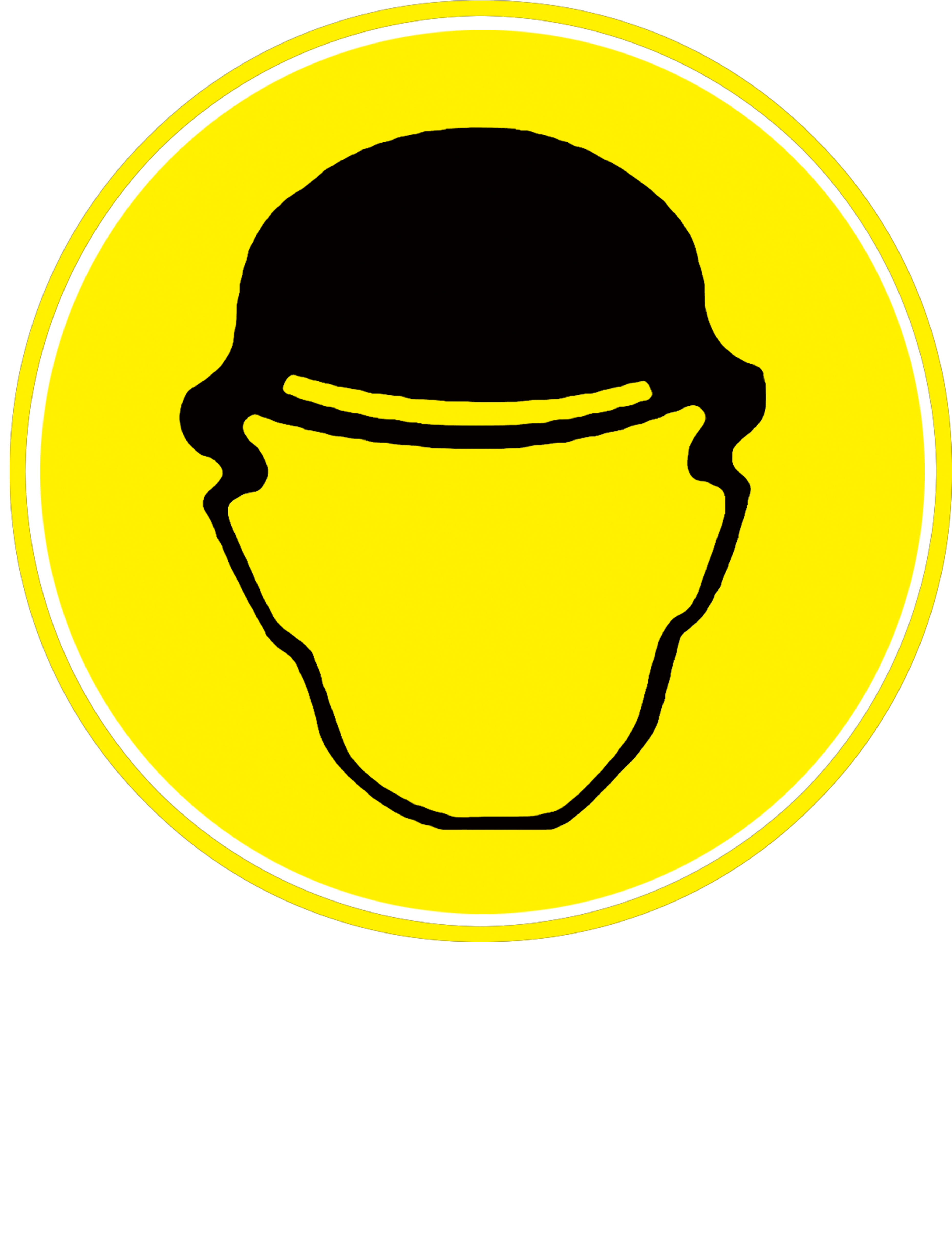 Motorcycle Helmet Smiley - Wear Safety Helmet Clipart (5669x5669), Png Download