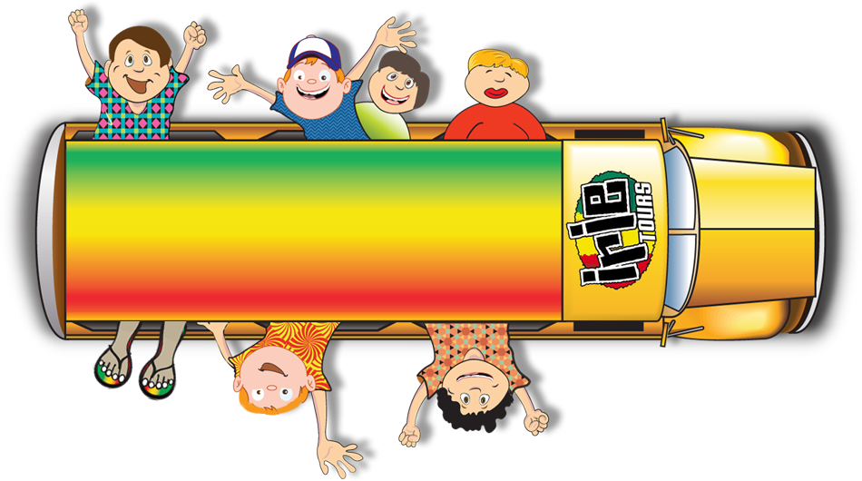 Welcome To Irie Tours The Island"s Most Relaxed Tour - Cartoon Clipart (950x530), Png Download