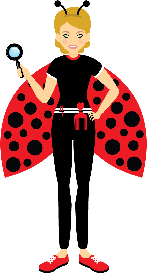 Head Removal Specialists Nitty - Head Louse Clipart (600x1114), Png Download