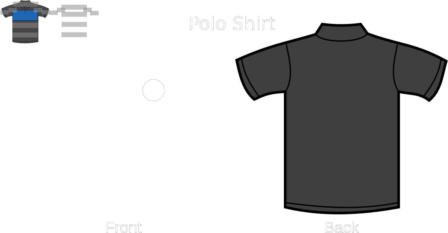 Blue Polo Shirt Template Clipart (1600x1600), Png Download