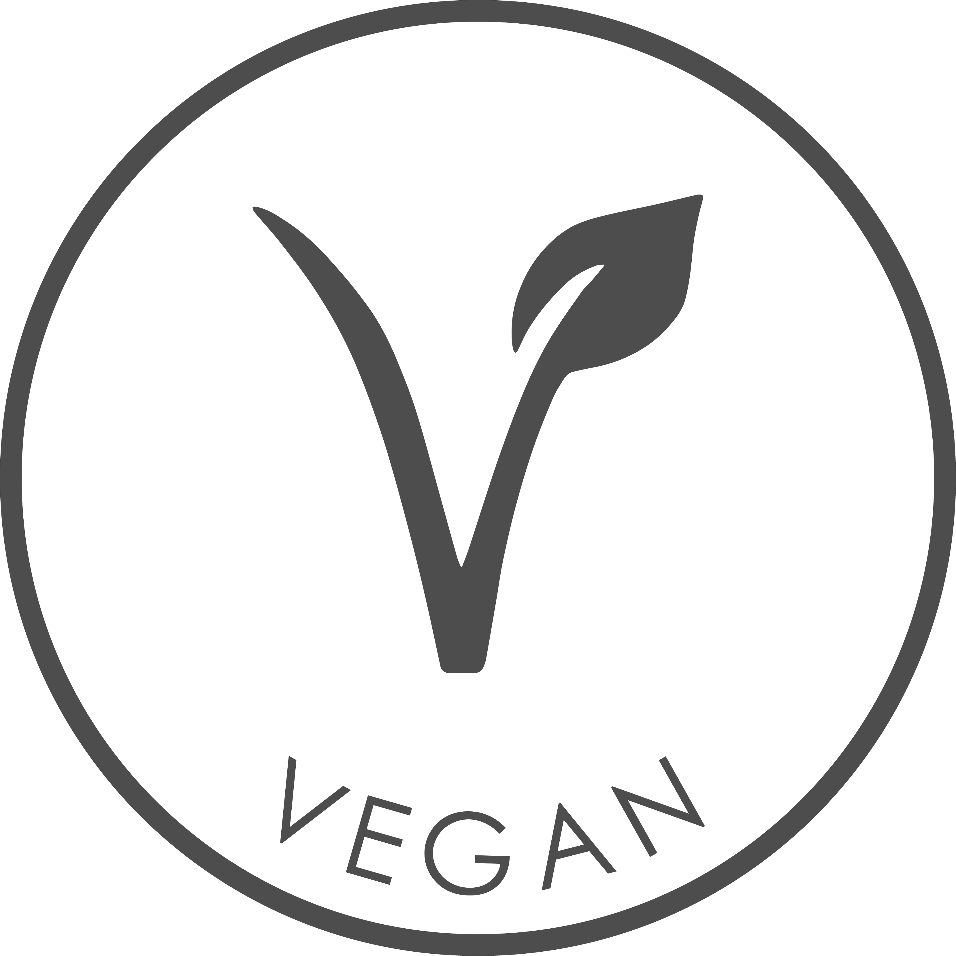 Download Conscious Cosmetics - Vegan Icon Png Black Clipart (3317x3317), Png Download