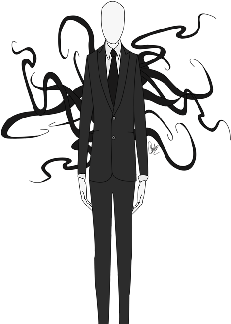 Download Creepy Png Photo - Slender Man No Background Clipart (500x682), Png Download
