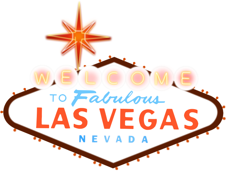 Las Vegas Welcome Sign Png Clipart (780x600), Png Download