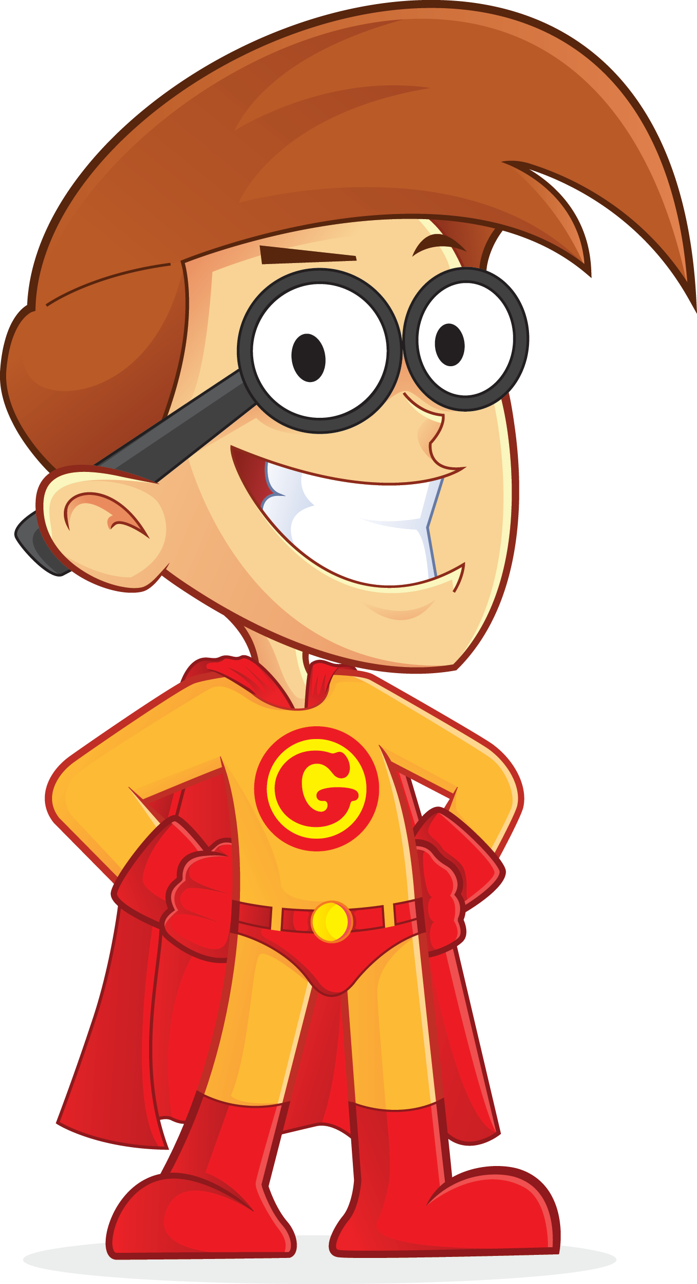 Free Superhero Nerd Geek People High Resolution Clip - Nerd Cartoon Png Transparent Png (1365x2514), Png Download