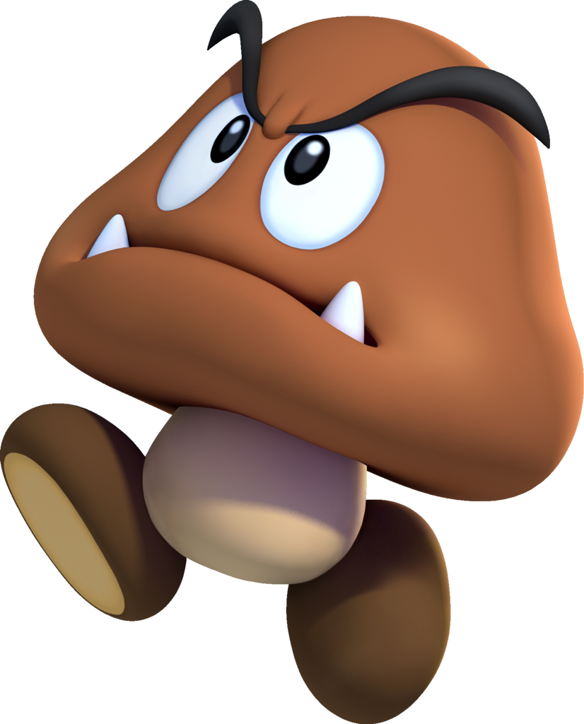 New Super Mario Bros U Goomba Clipart (826x1024), Png Download