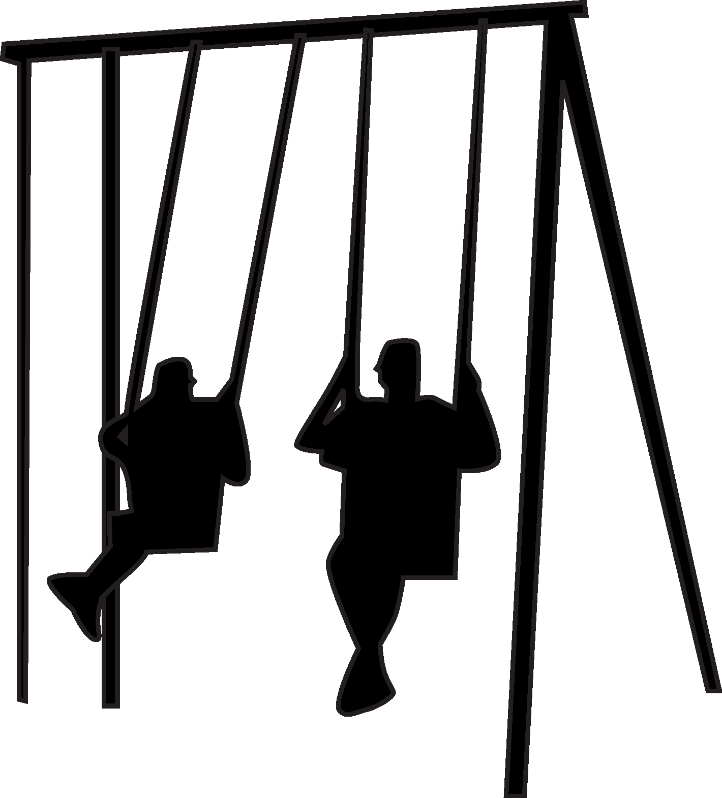 Transparent Family Clipart Silhouette - Family Vector Free - Png Download (1420x1570), Png Download