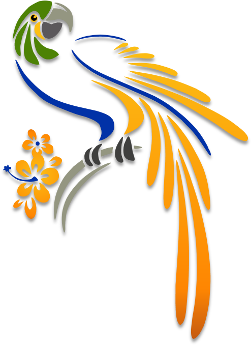 Parrot Illustration Clipart (500x683), Png Download