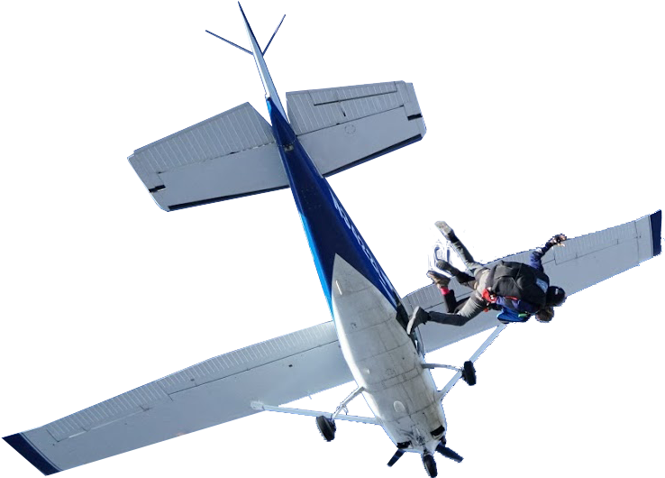 New 18,000*ft Oxygen Jump - Skydiving Plane Png Clipart (845x597), Png Download