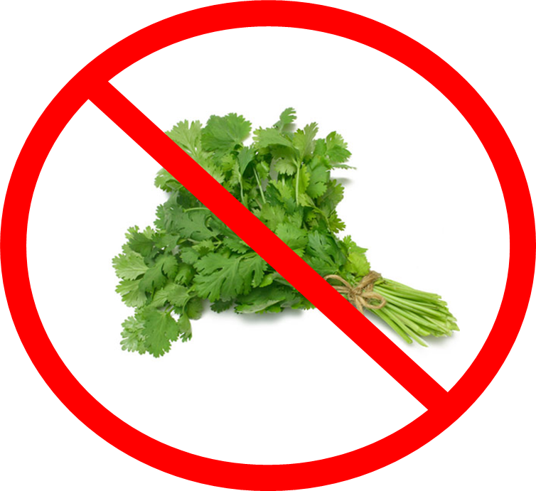 Say No To Coriander Clipart (754x691), Png Download