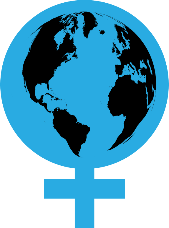Women In World History - Black And White World Globe Clipart (574x772), Png Download