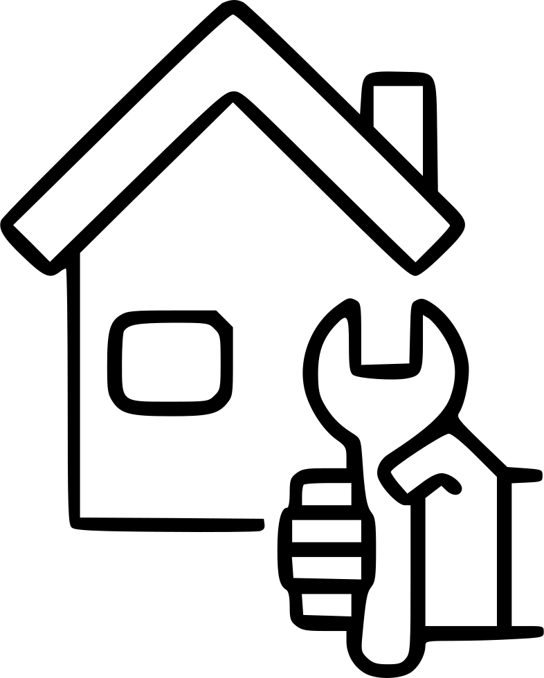 House Repair Service Fix - Clip Art House Repair - Png Download (786x980), Png Download