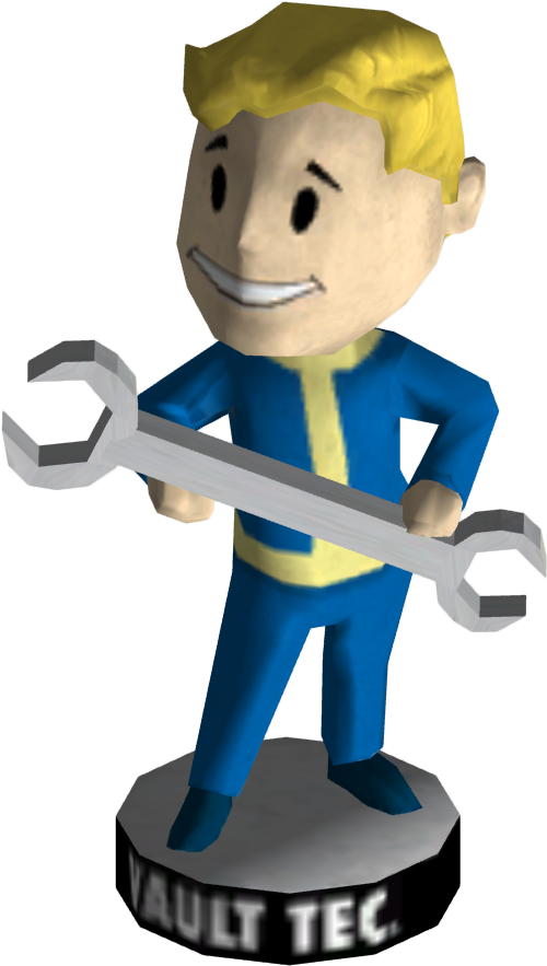 Elevator Clipart Elevator Repair - Fallout 3 Heavy Weapons Bobblehead - Png Download (600x1000), Png Download