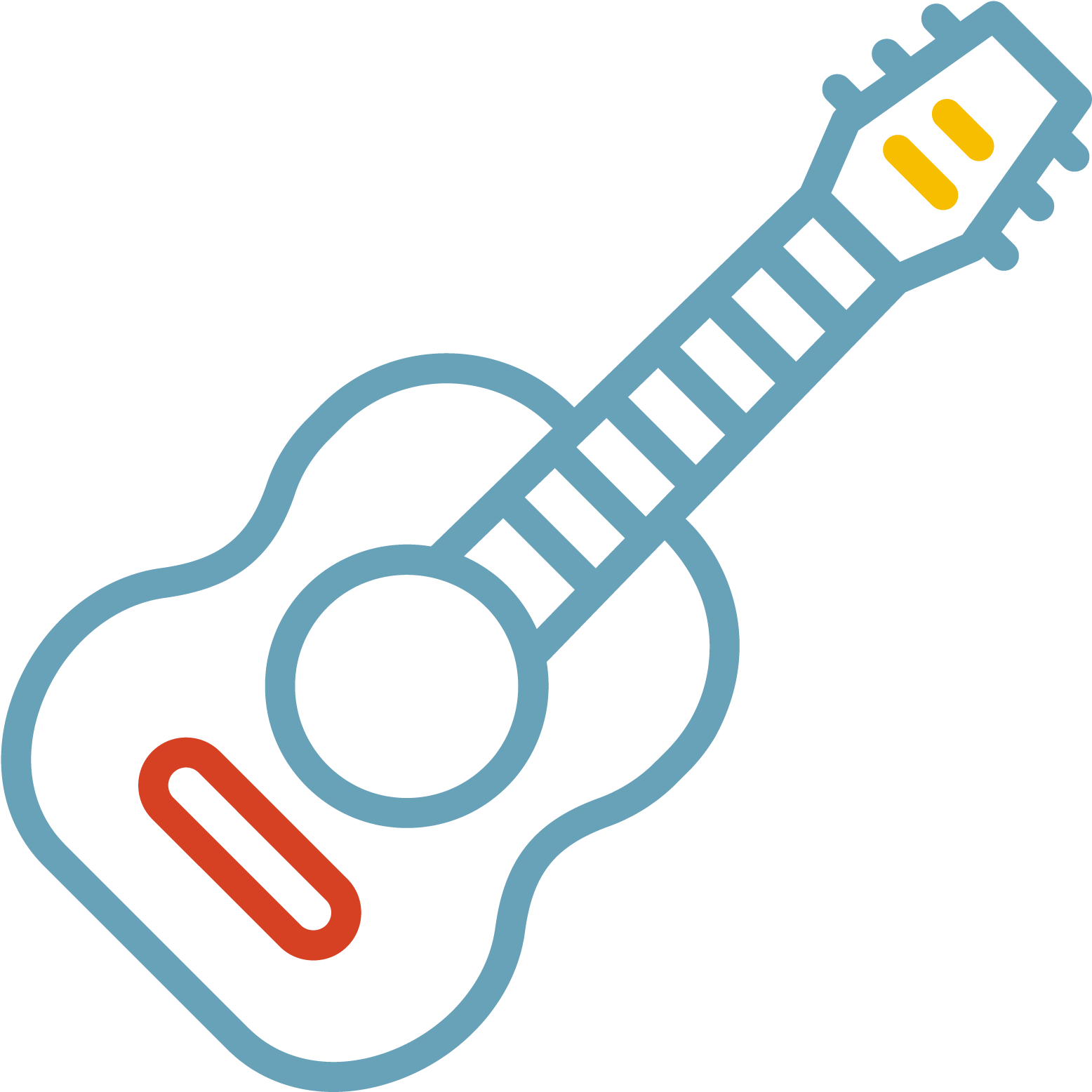 Guitar Icon - Guitar Icon Png Transparent Clipart (1813x1813), Png Download