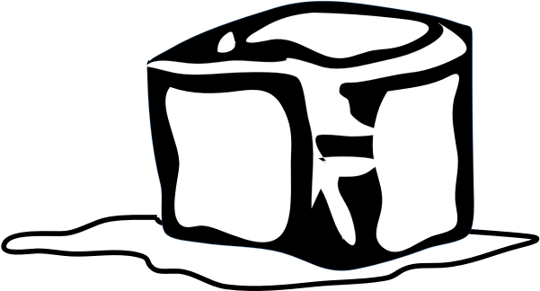 Ice Line Art - Ice Cube Clip Art - Png Download (600x600), Png Download