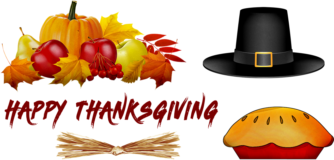 Happy Thanksgiving 2019 Clipart (1280x622), Png Download