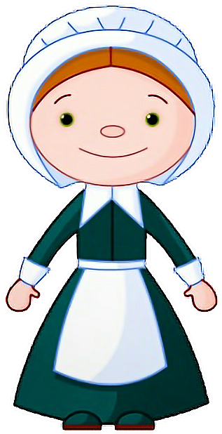 #pilgrim #girl #thanksgiving #freetoedit - Easy Thanksgiving Crossword Puzzle Printable Clipart (564x794), Png Download