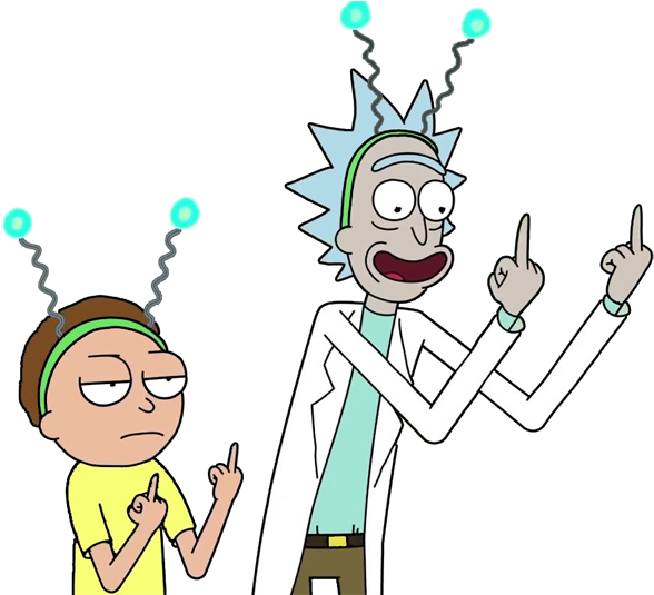 Rick And Morty Title Png Clipart Free - Rick And Morty Png Transparent Png (588x535), Png Download