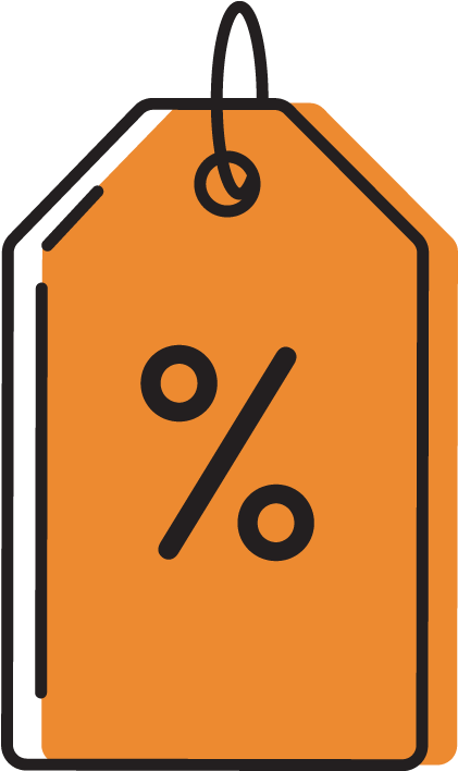 Orange Price Tag Icon - Sign Clipart (900x900), Png Download