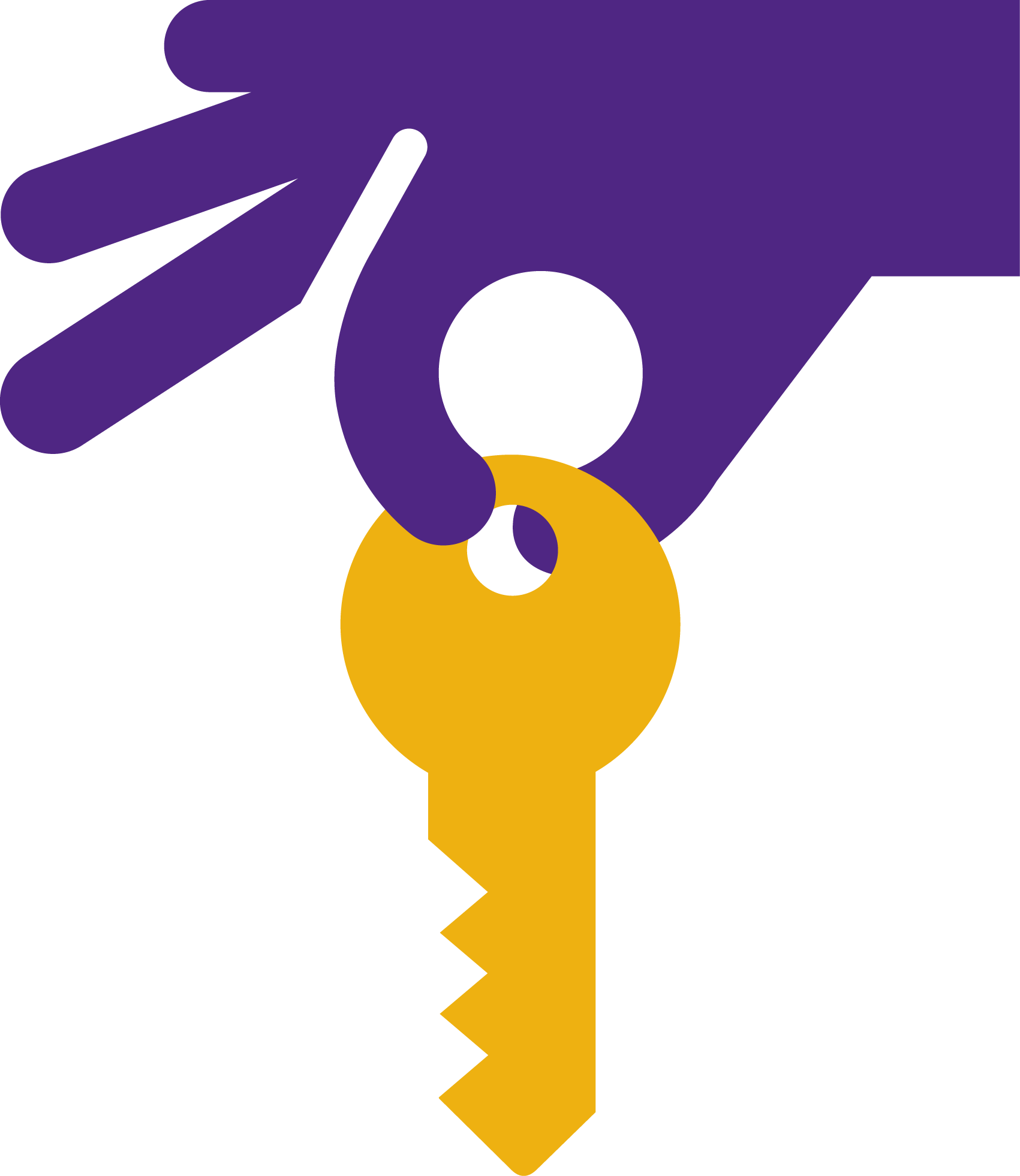 Hand With Key Clipart (1701x1961), Png Download