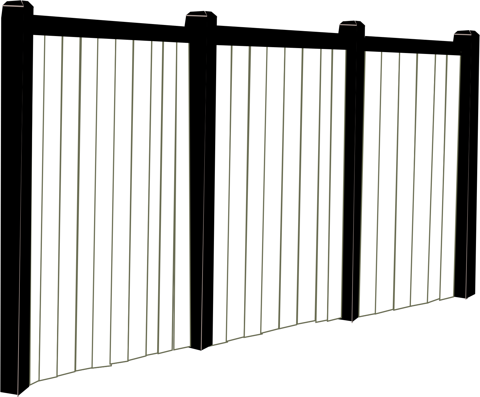 Black And White Fence Clipart - Png Download (1600x1600), Png Download