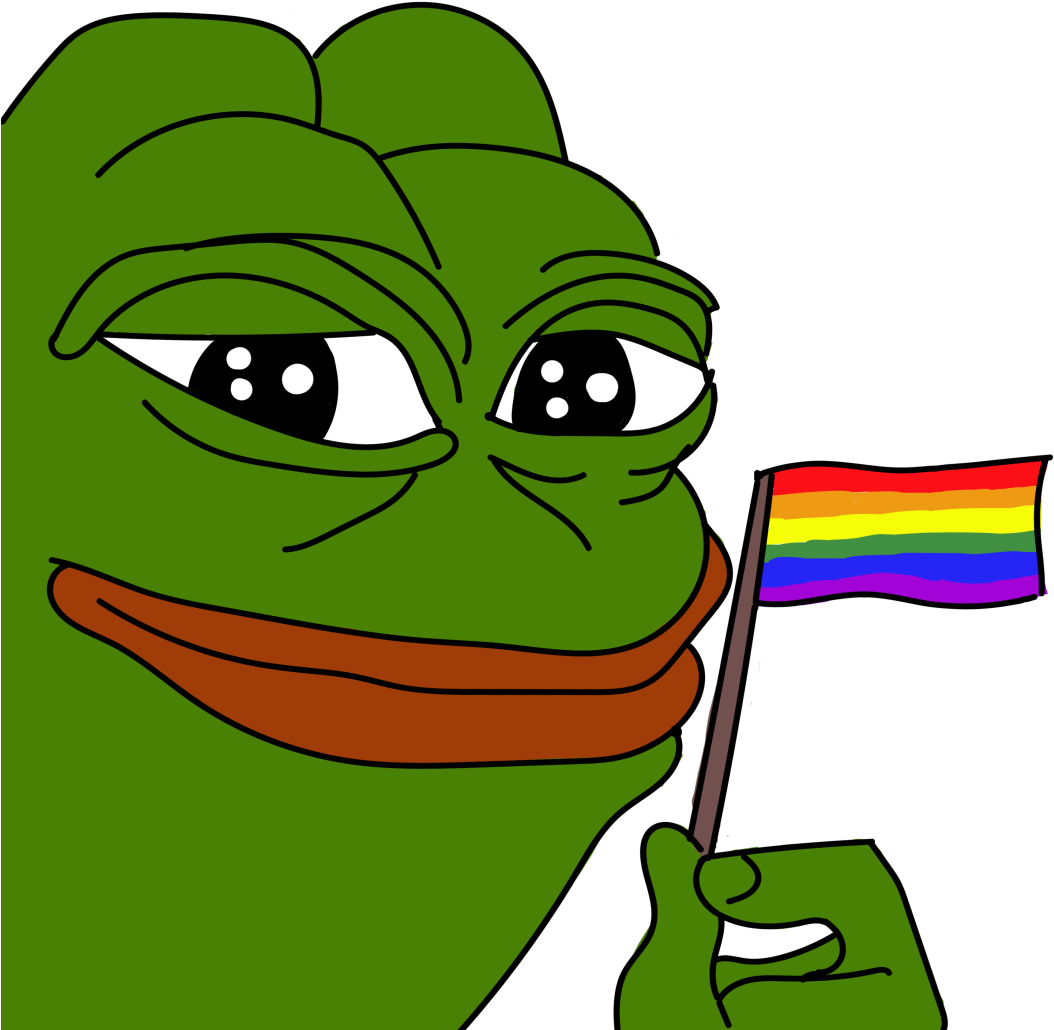 Smug Pepe Png - Gay Pepe The Frog Clipart (1280x1280), Png Download