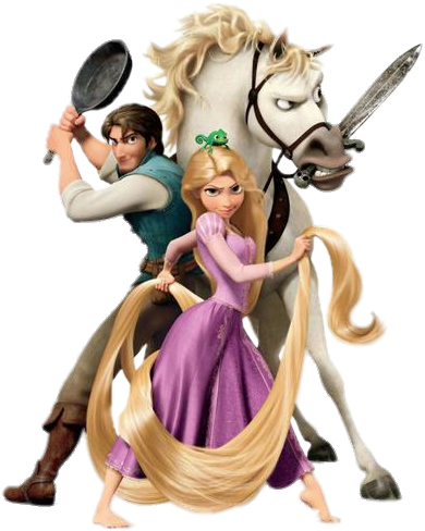 Rapunzel Eugene And Maximus - High Resolution Rapunzel Hd Clipart (794x497), Png Download